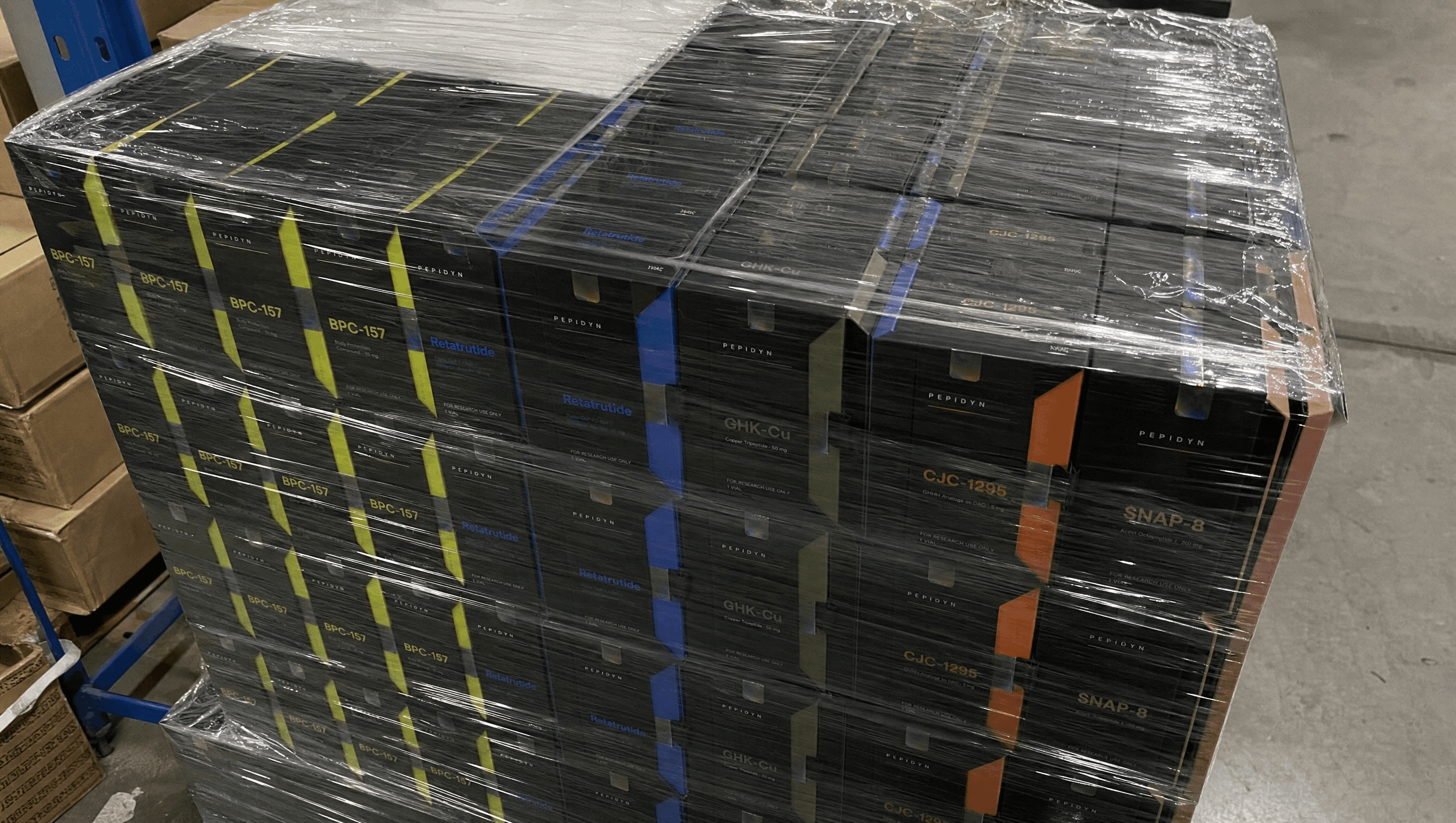 Sealed & palletized